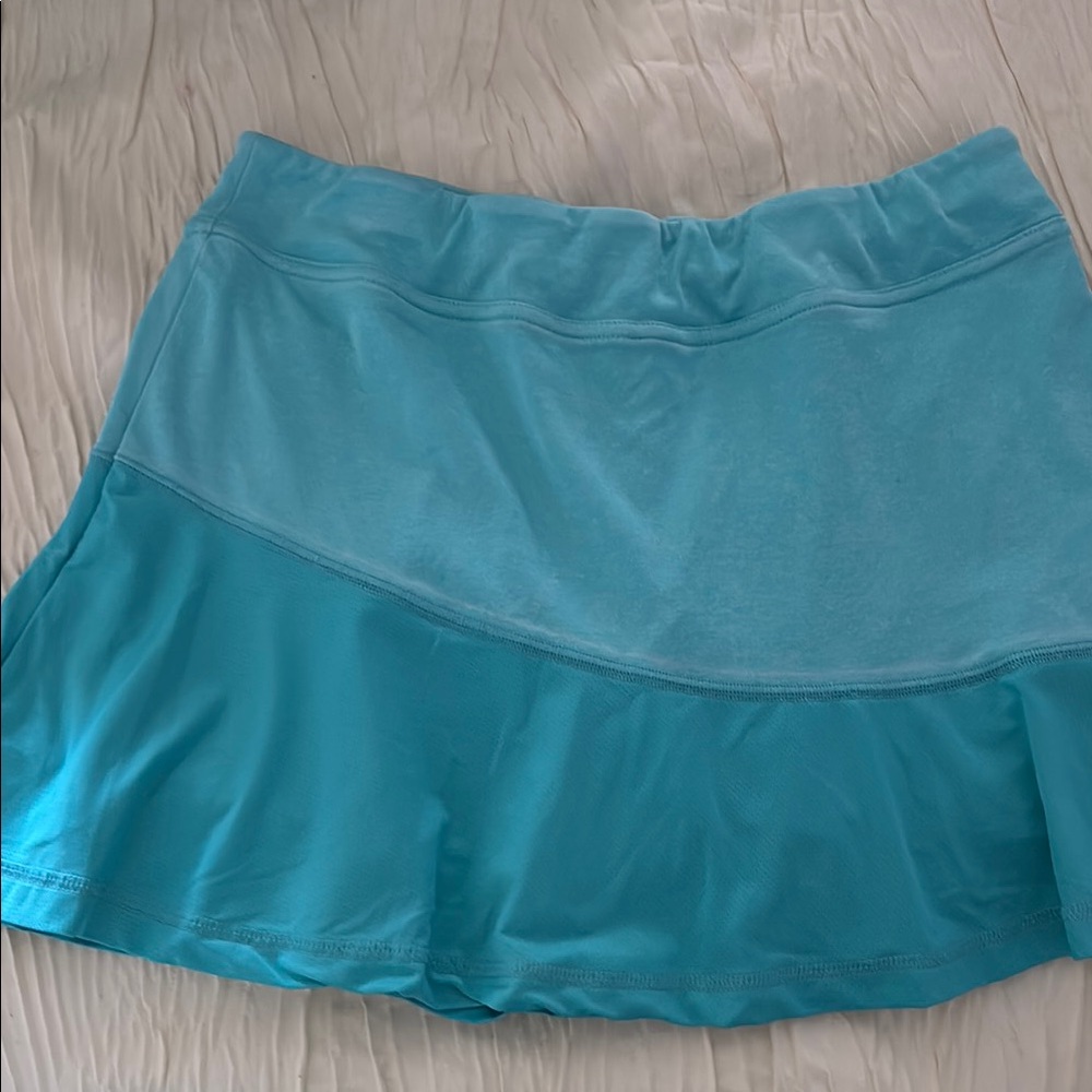 Grand Slam Blue Ruffled Skater tennis Skirt